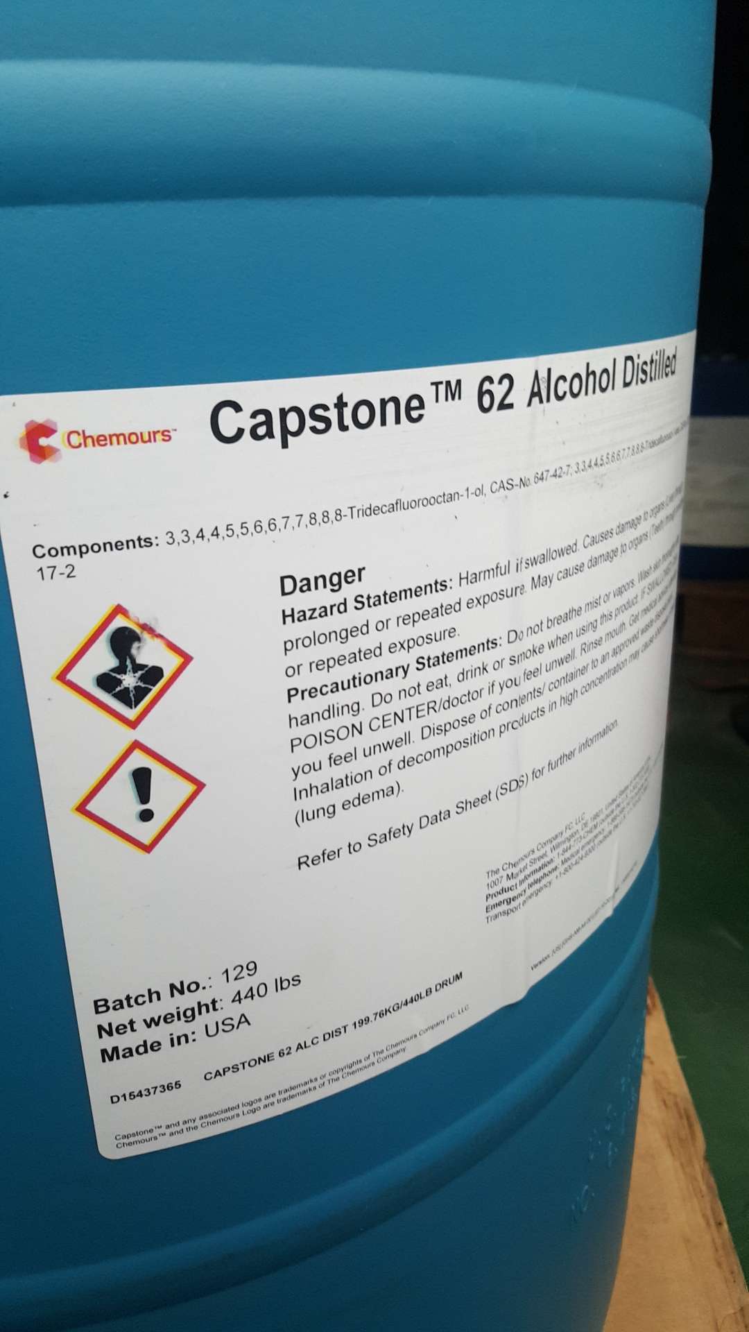 Capstone?62-AL 工业中间体 Chemours科慕?DuPont杜邦? 原装进口 厂价直销